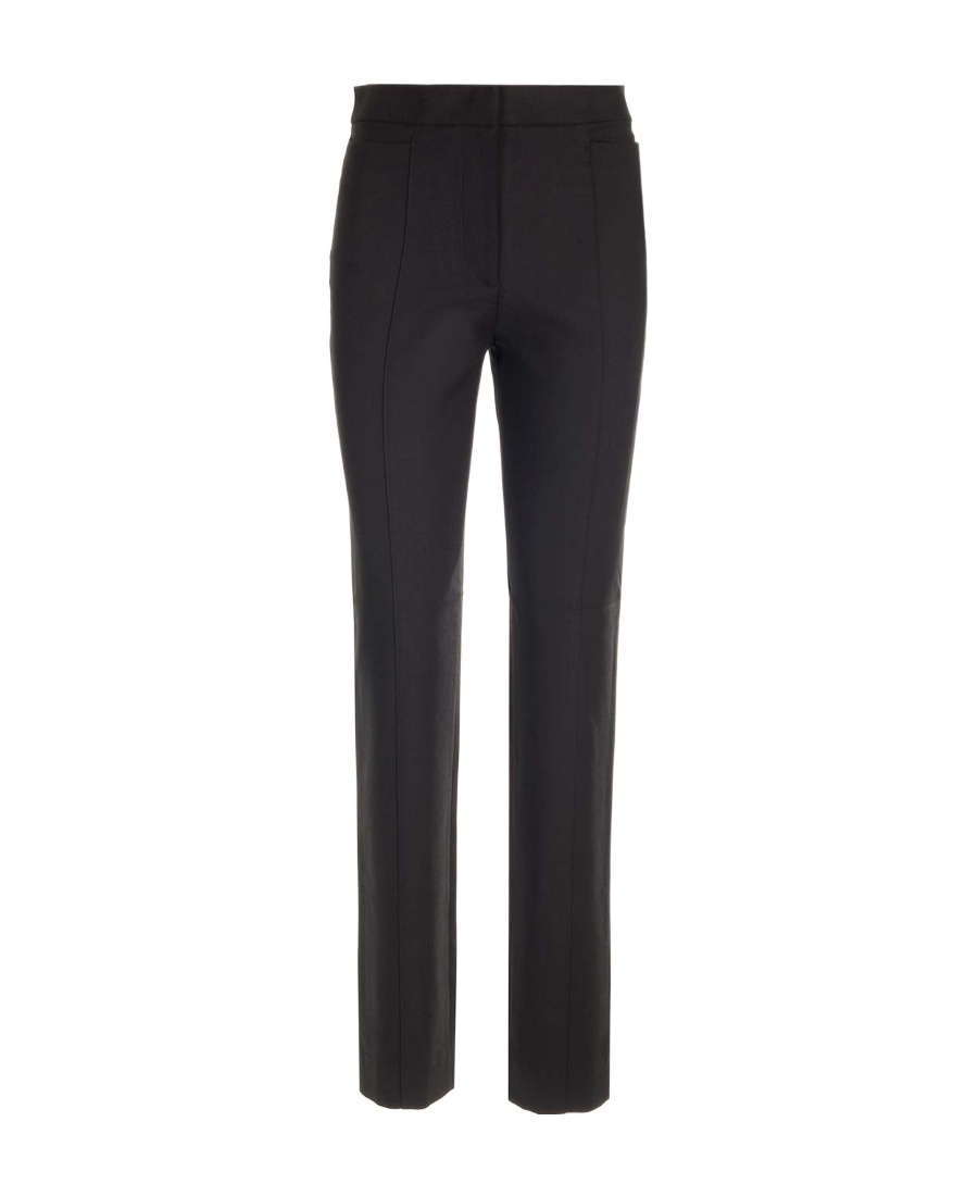 Totême Slim-leg Crepe Trousers In Black
