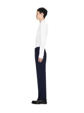Off-white Mid-rise Tailored Trousers In Black