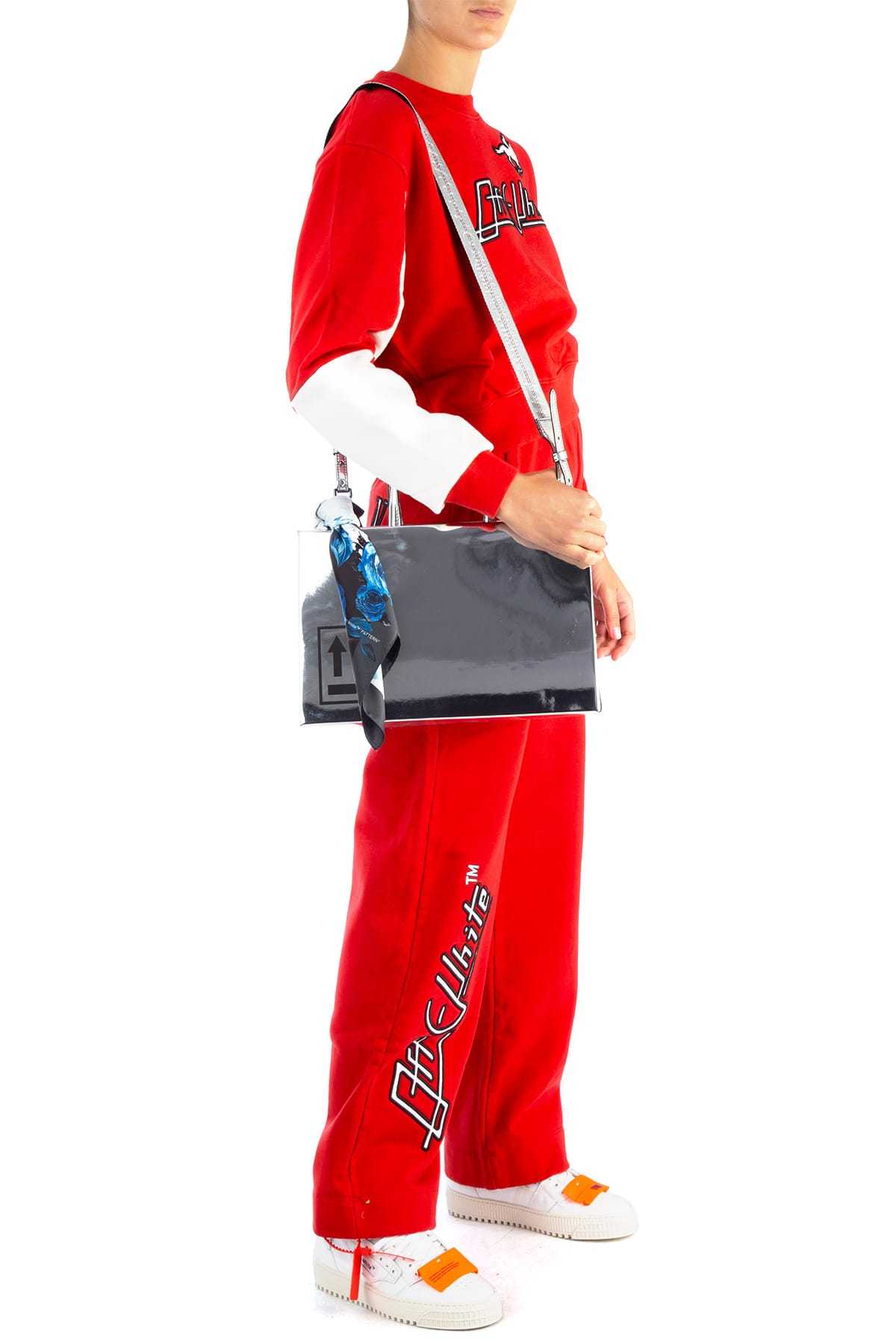 Off-white Printed Pullover In Red