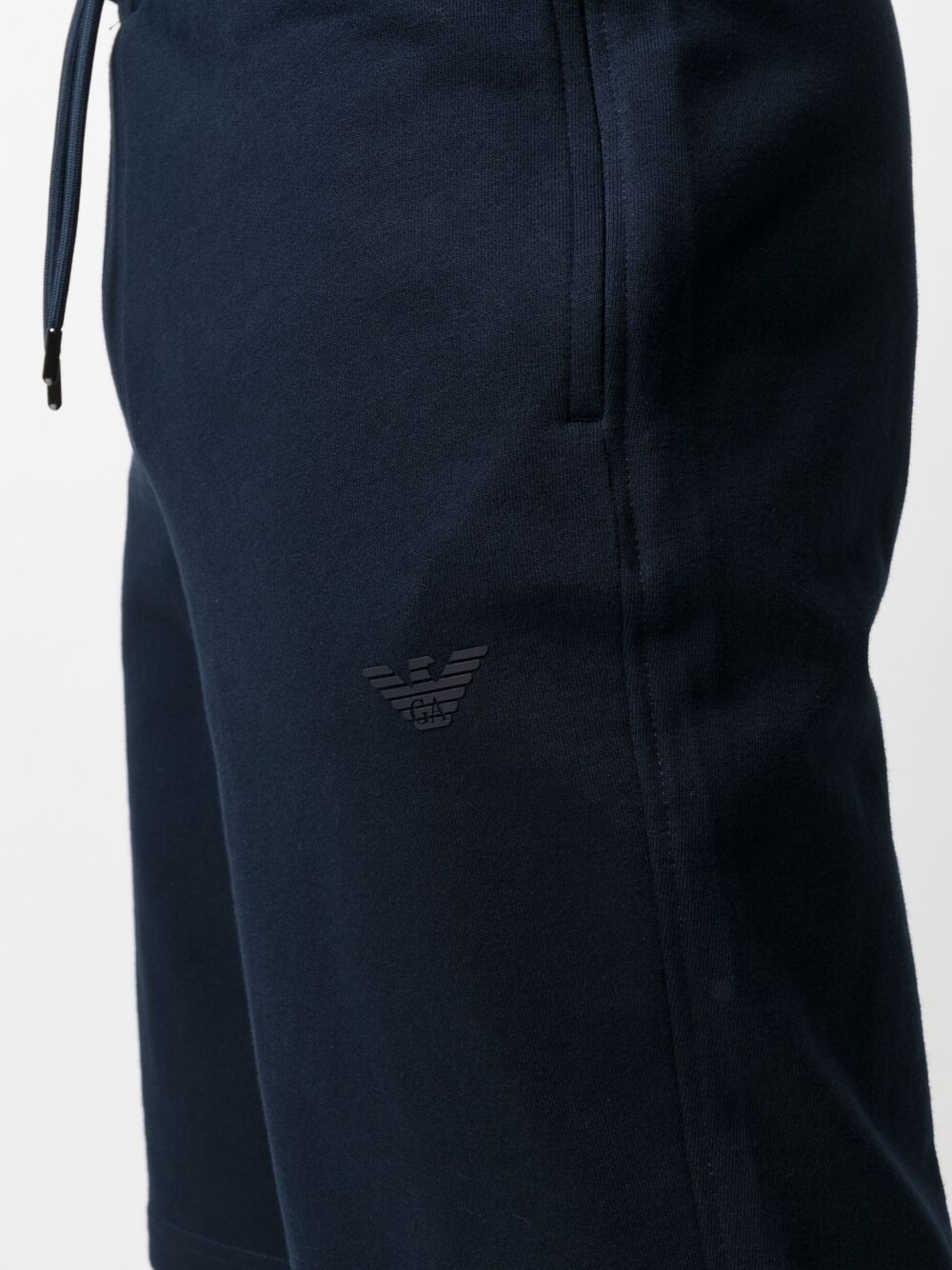 Emporio Armani Drawstring-waist Shorts In Black