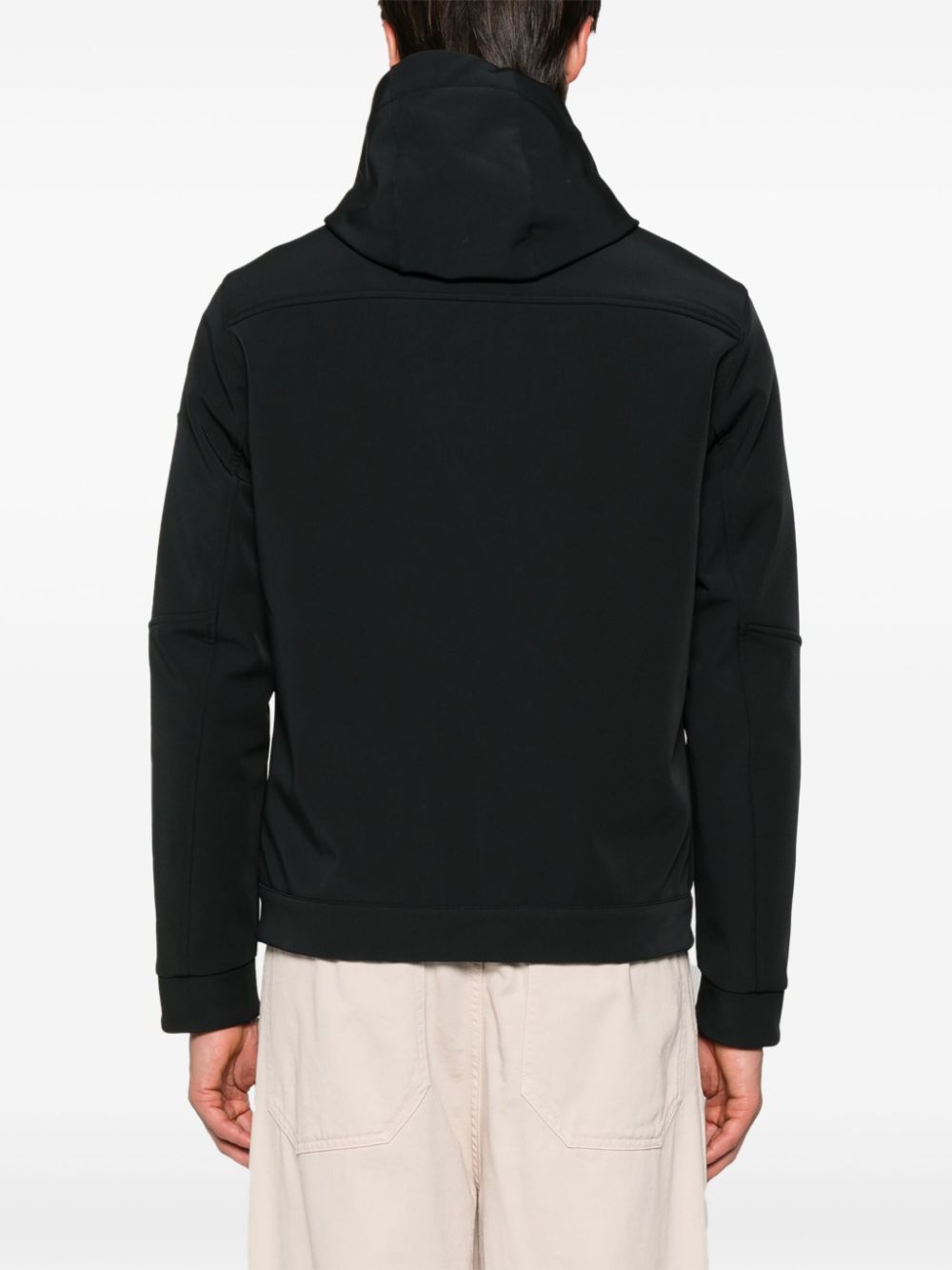 Paul & Shark Hooded Shell Jacket In Black
