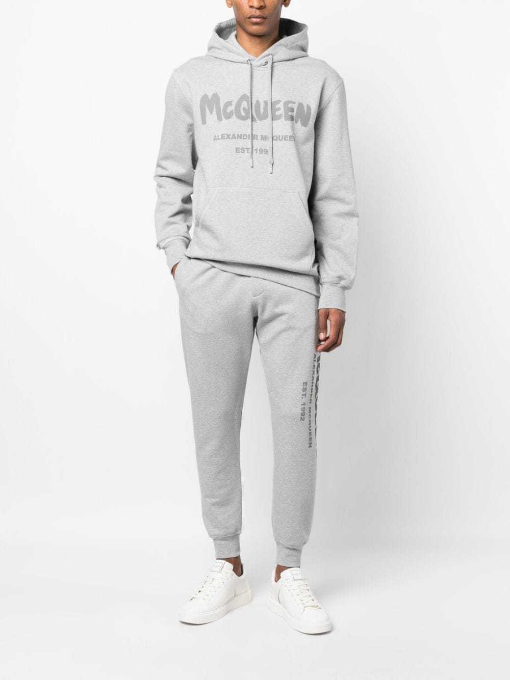 Alexander Mcqueen Logo-print Track Pants In White
