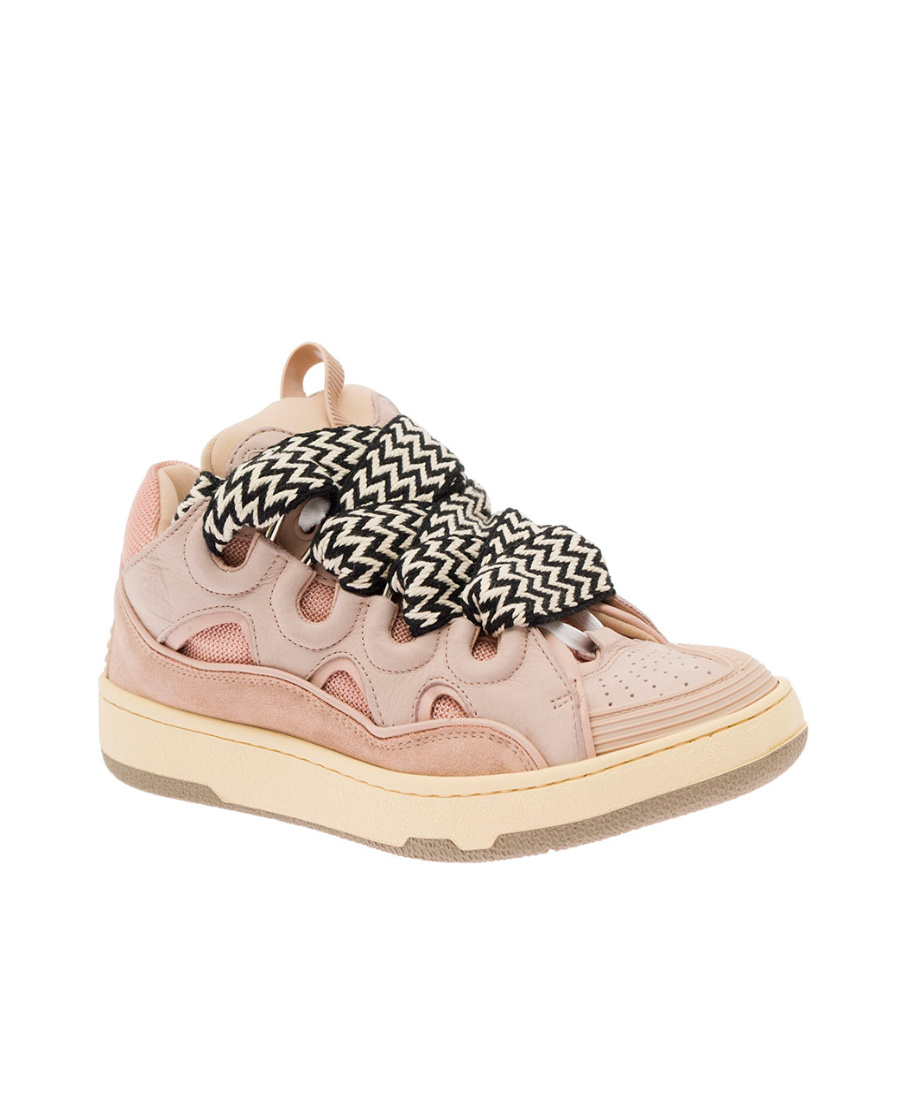 Lanvin Tie Casual Sports Shoes In Nude