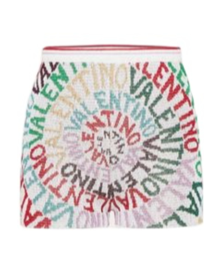 Valentino Gold And Silver Jacquard  Loop Shorts In Pink