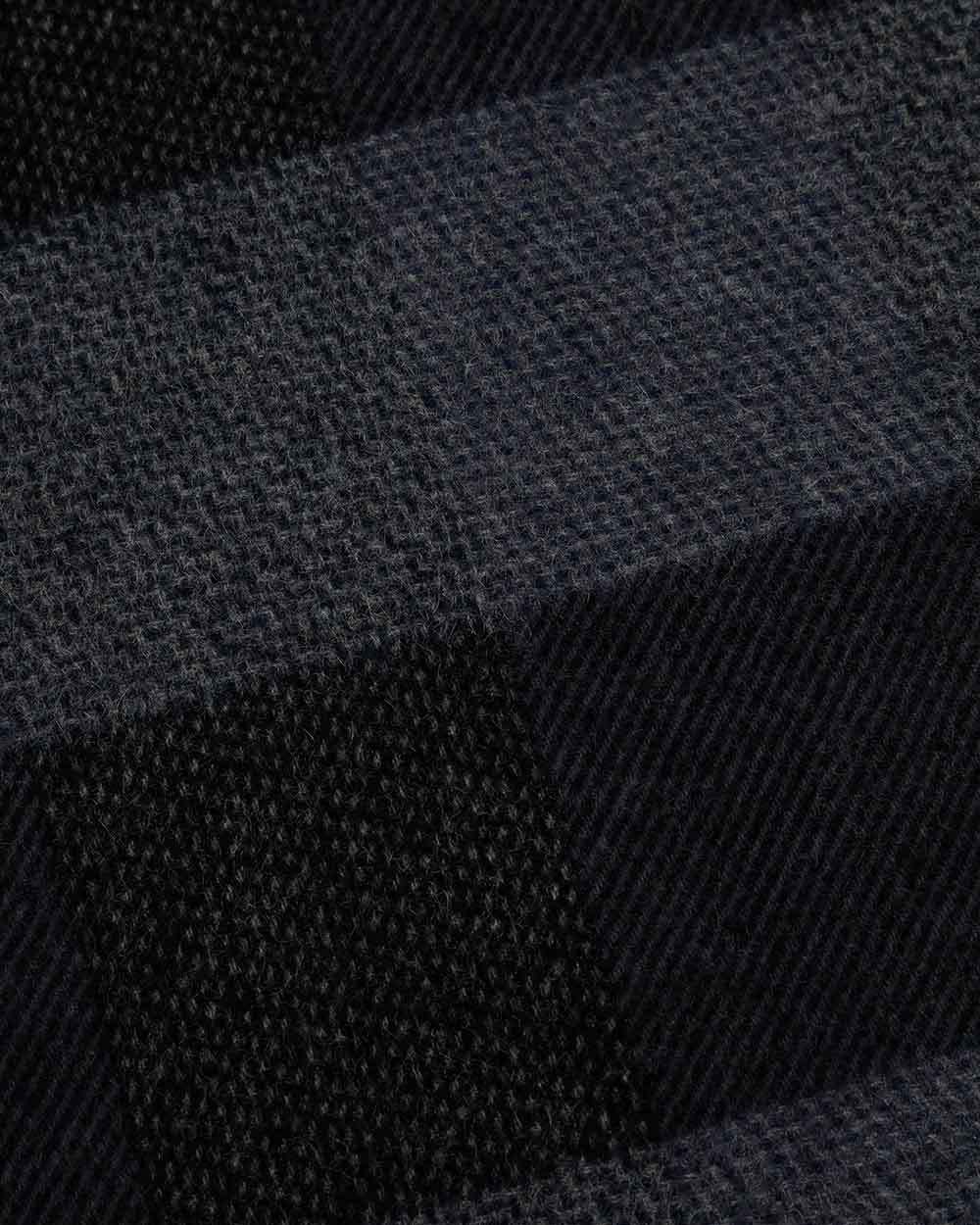Lanvin Striped Fringed Scarf In Black