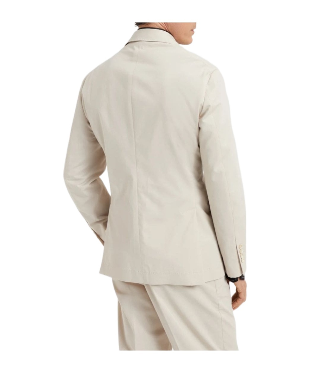 Shop Brunello Cucinelli Deconstructed Gabardine Large Lapels Blazer In White
