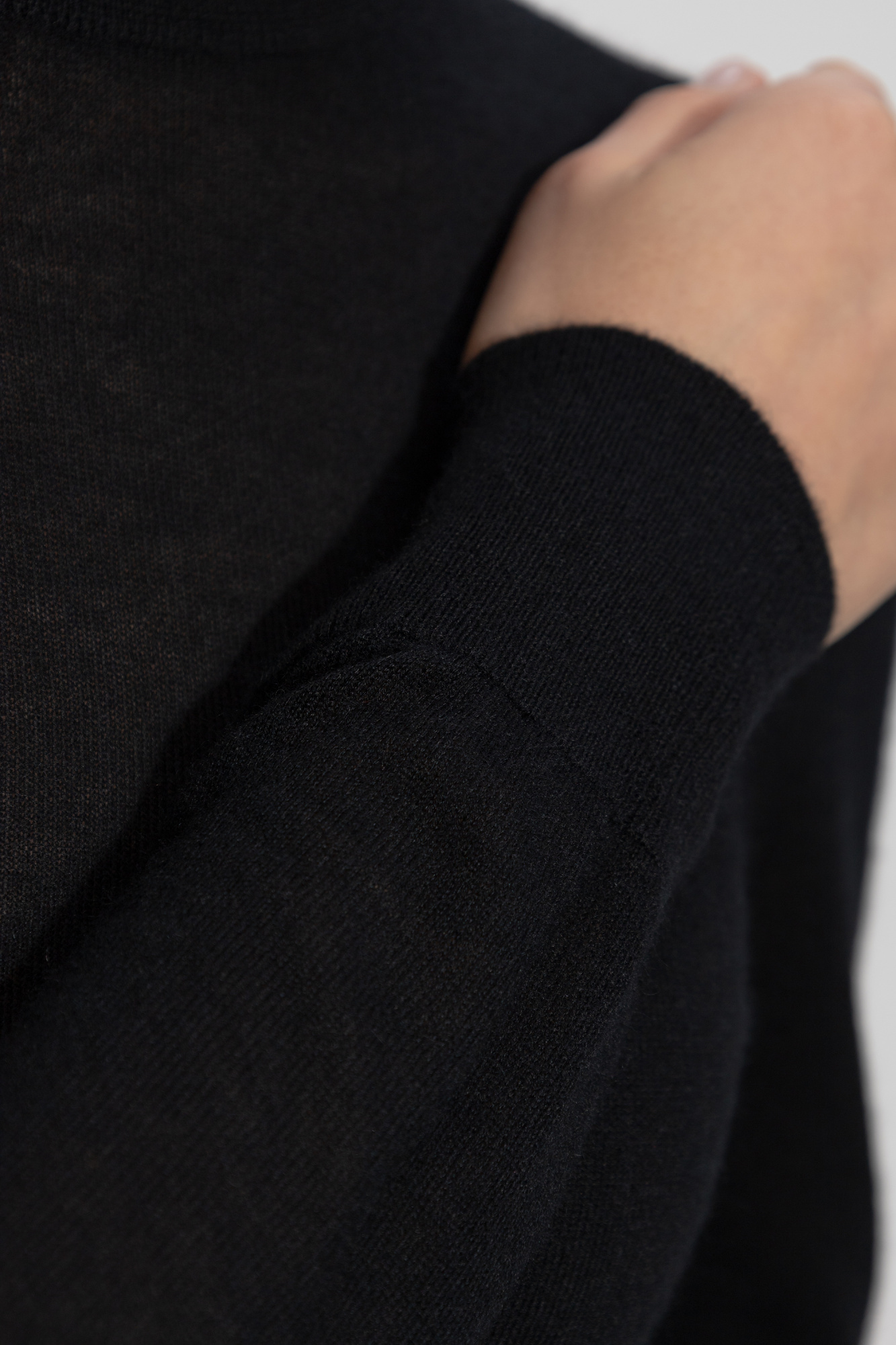 Alaïa Round-collar And Long-sleeved Jumpsuit In Black