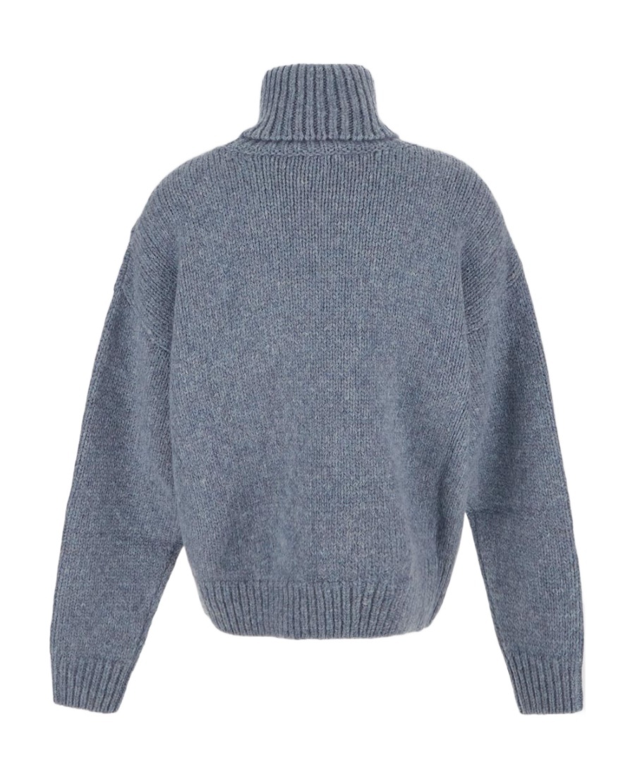 Celine Alpaca Turtleneck Sweater In Gray