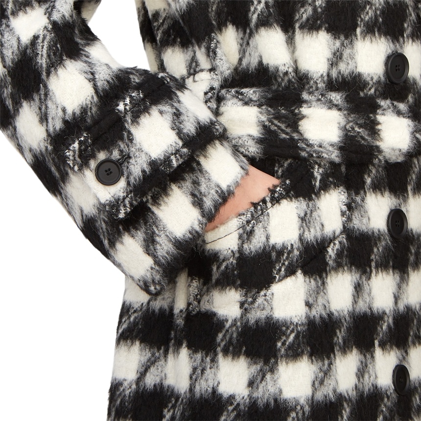 Allsaints Long-sleeved Coat In Multi