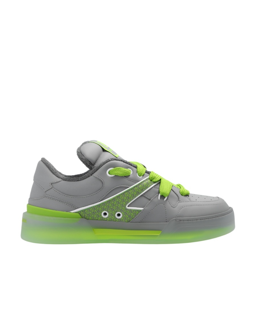 Dolce & Gabbana Modern Low-top Sneakers Featuring Eyelet Detailing In Gray