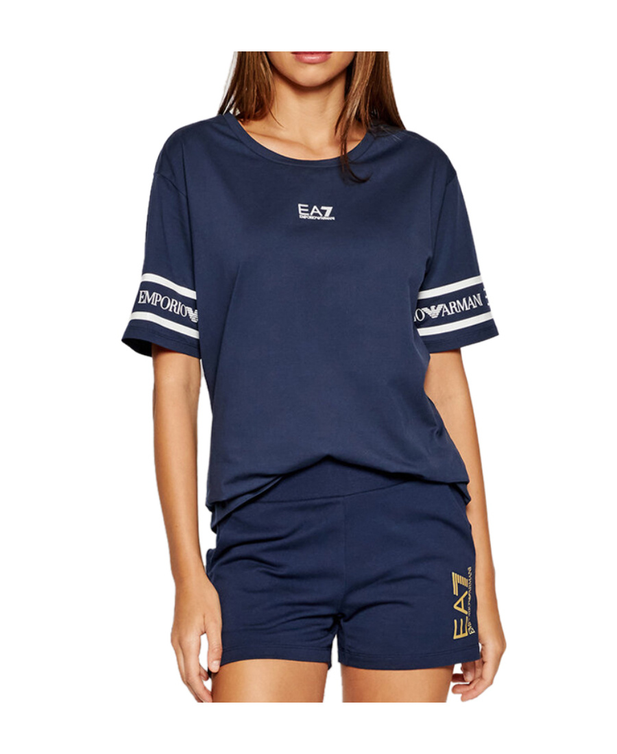 Ea7 Short-sleeved T-shirt In Blue