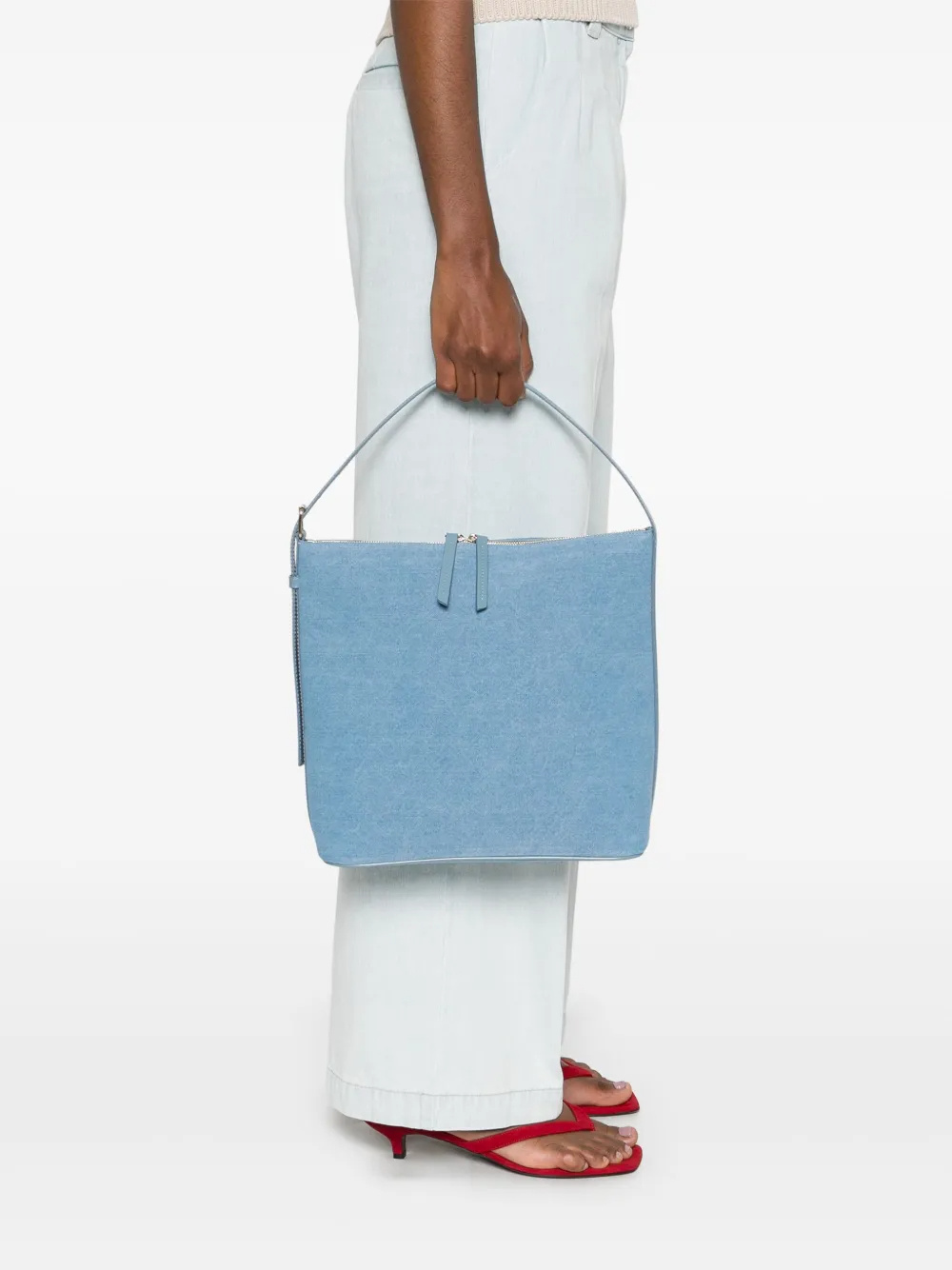 トートバッグ A.P.C. Vera Shoulder Bag - Cotton - Blue Apc A.p.c. Sac Vera Bags In Ibb Ship Blue | ModeSens