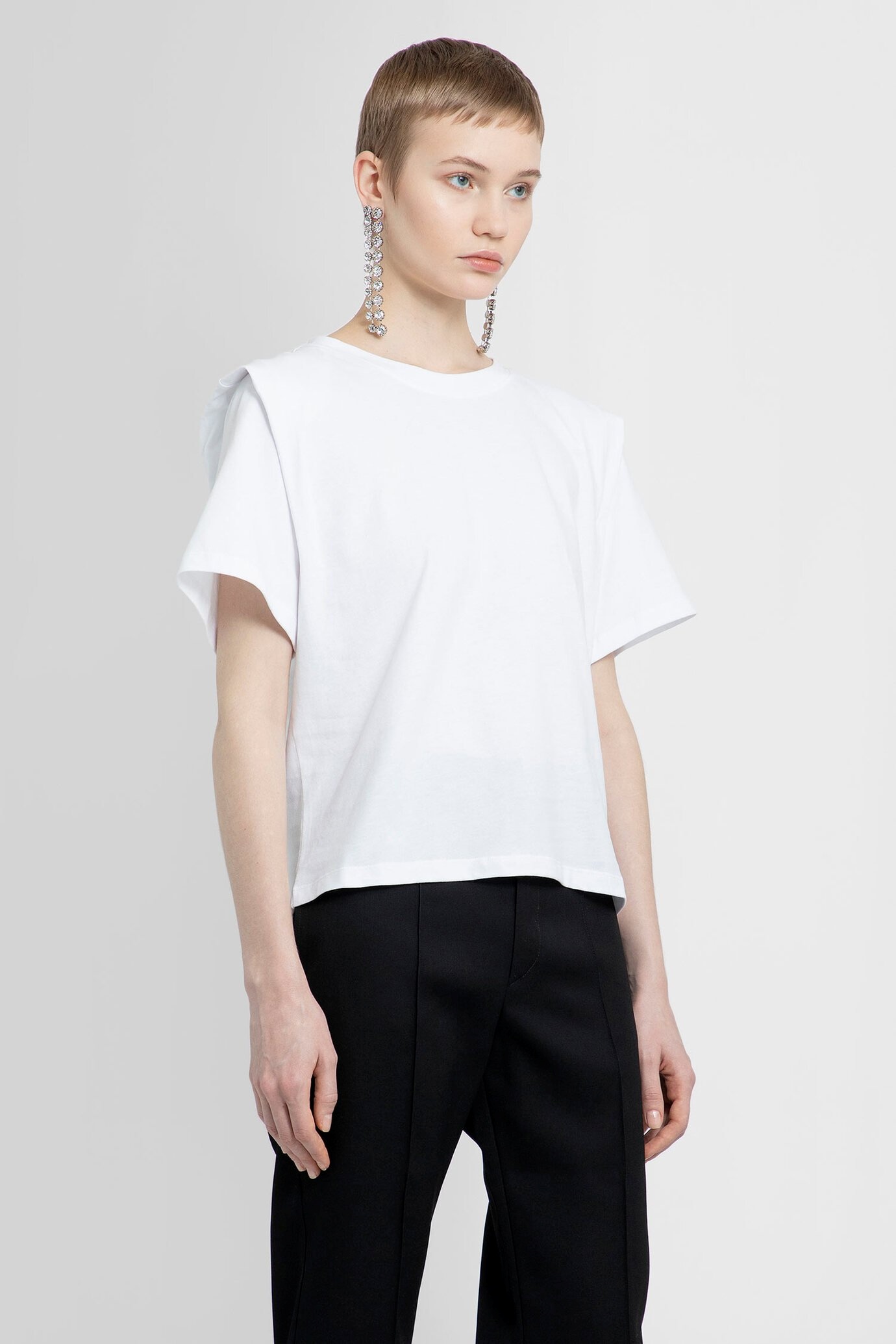 Isabel Marant Zelitos T-shirt In White Cotton In White