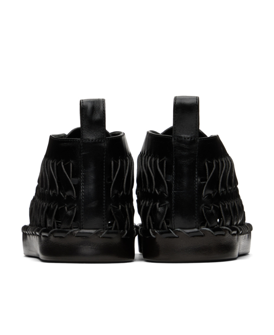 JIL SANDER WOVEN LACE-UP OXFORD SHOES