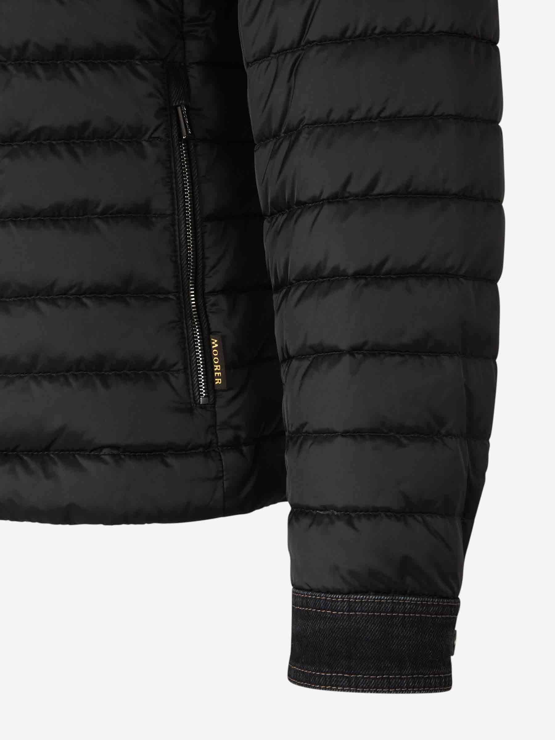 Moorer Mougi Quilted Down Jacket In Black