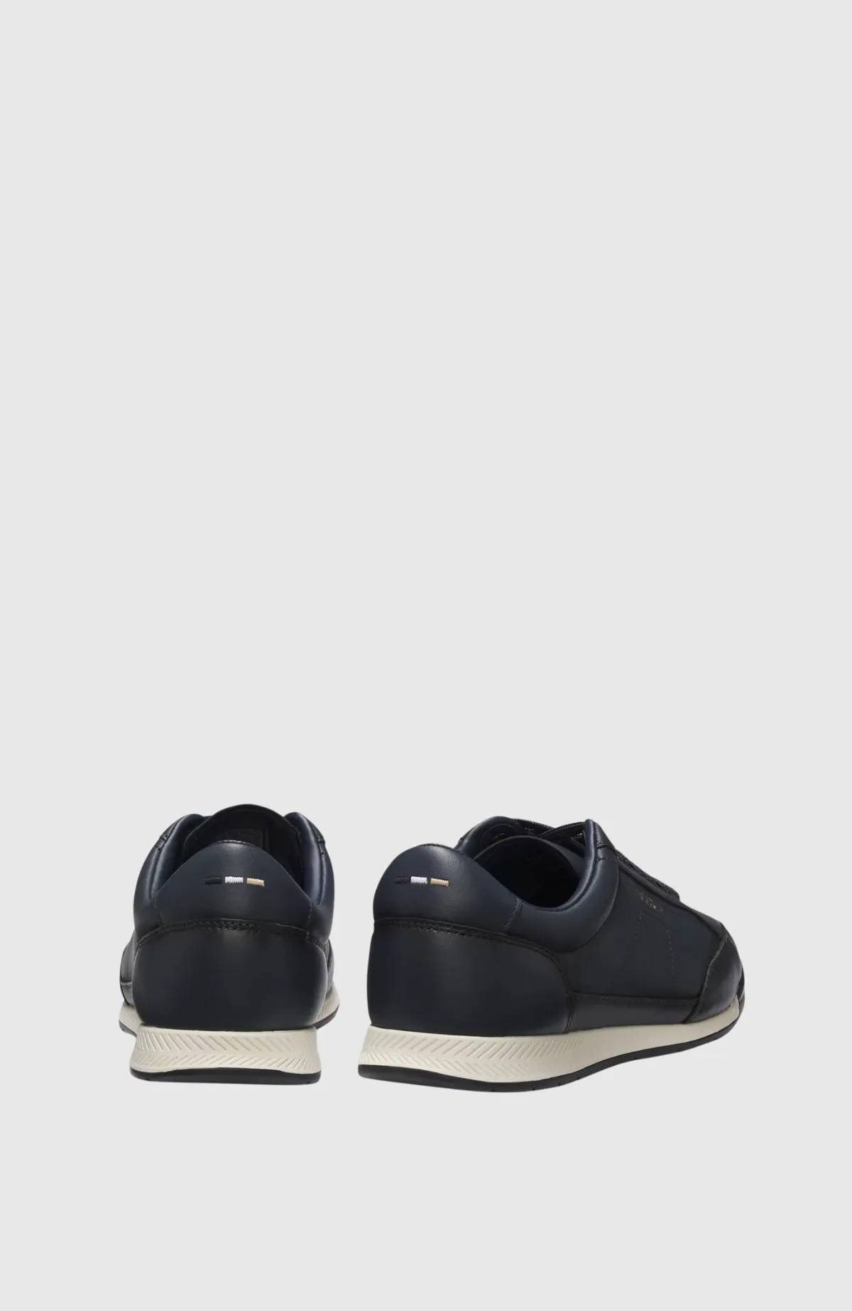 Hugo Boss Perforated Sneakers In Blue