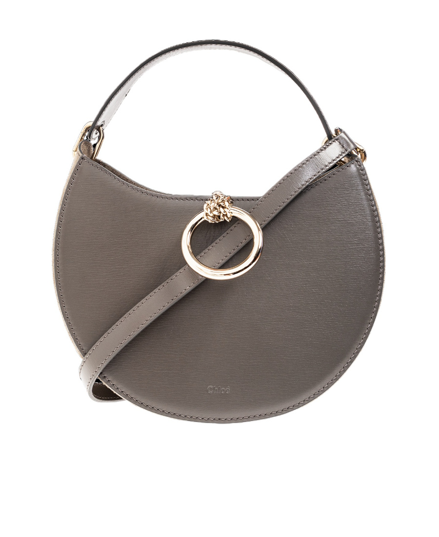 Chloé Soft Raffia Shoulder Bag In Black