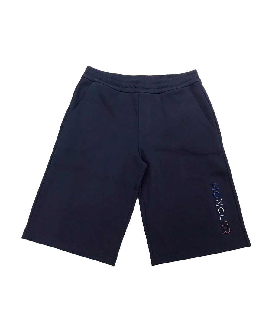 Moncler Logo Decal Shorts In Blue