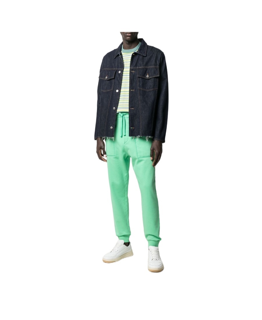 Nanushka High-waisted Tapered Trousers In Green