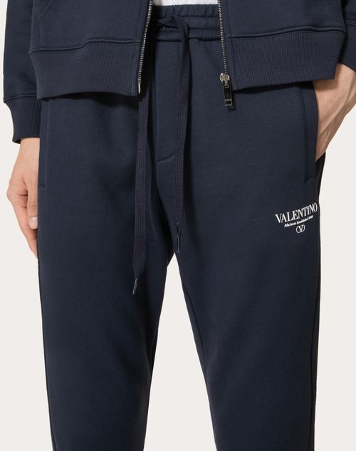 Valentino Logo-print Drawstring Track Pants In Black