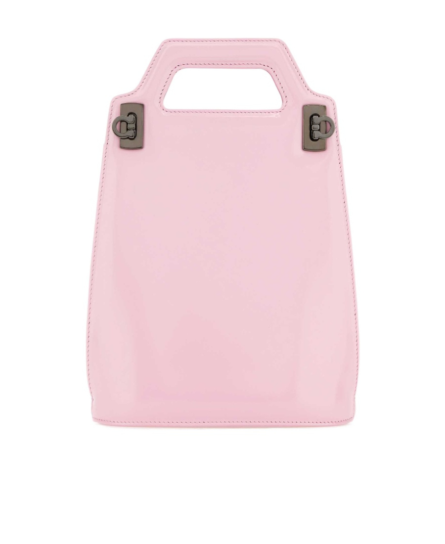 Shop Ferragamo Salvatore Wanda Mini Top Handle Bag In Pink