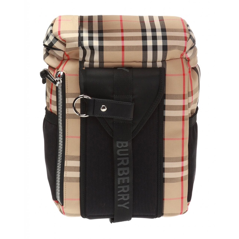 Burberry Checkered Logo Backpack In Multicolor