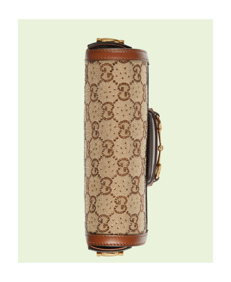 Gucci Horsebit 1955 Gg` Mini Bag In Brown