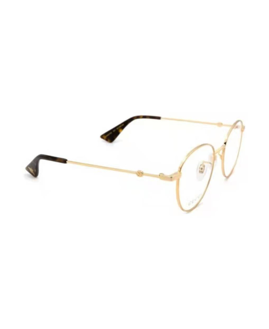 Gucci Round Frame Flat Mirror In Nude