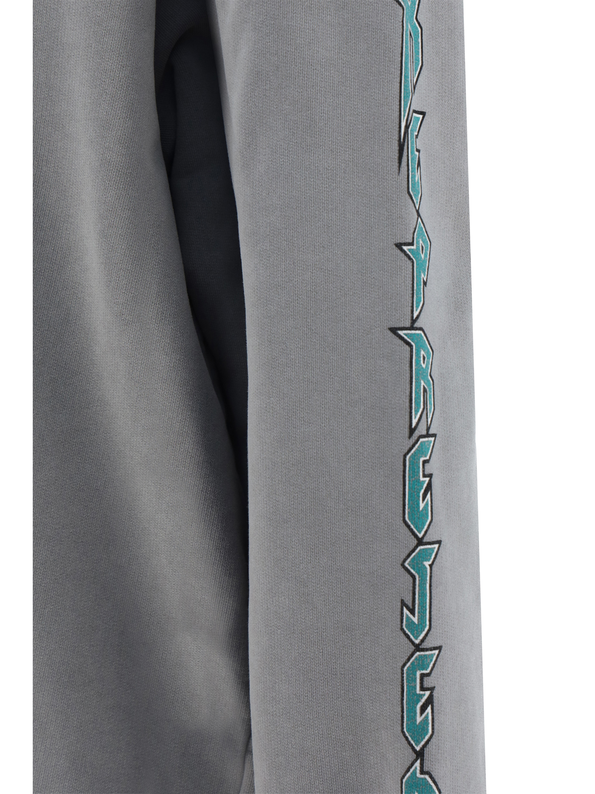 Represent Long-sleeved Hooded Sweater In Gray