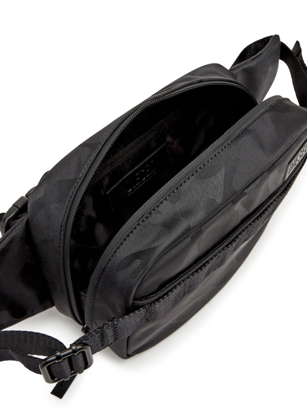 Diesel Dsrt Camouflage-print Belt Bag In Black