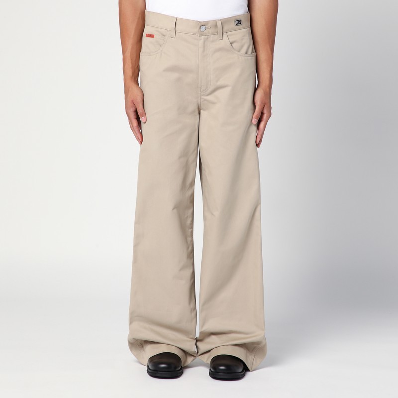 Martine Rose Belt-loop Casual Pants In Nude