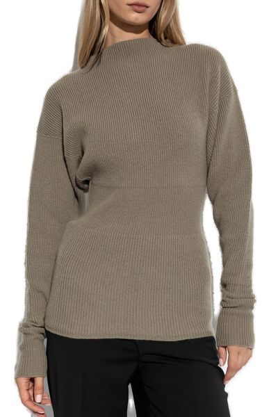 Rick Owens Round Neck Knit Sweater In Green