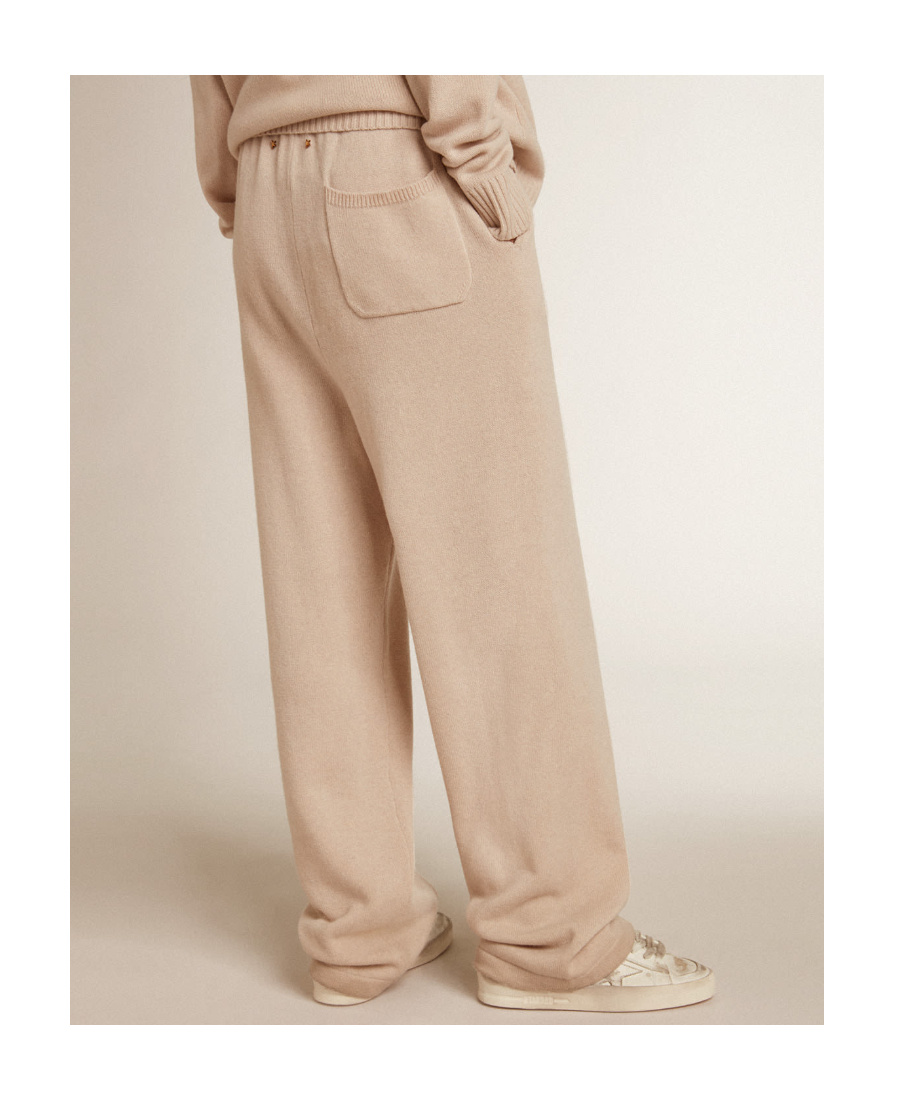 Shop Golden Goose Natural White Cashmere Blend Womens Joggers
