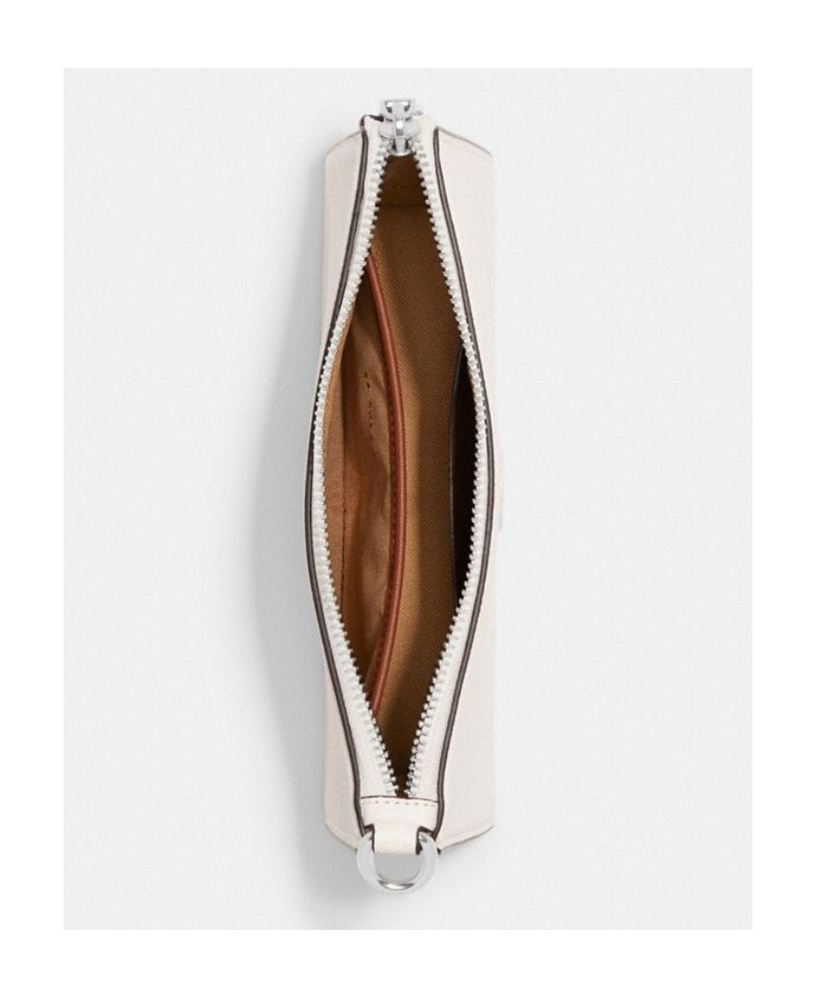 Coach Pouch Grained-leather Shoulder Bag In White
