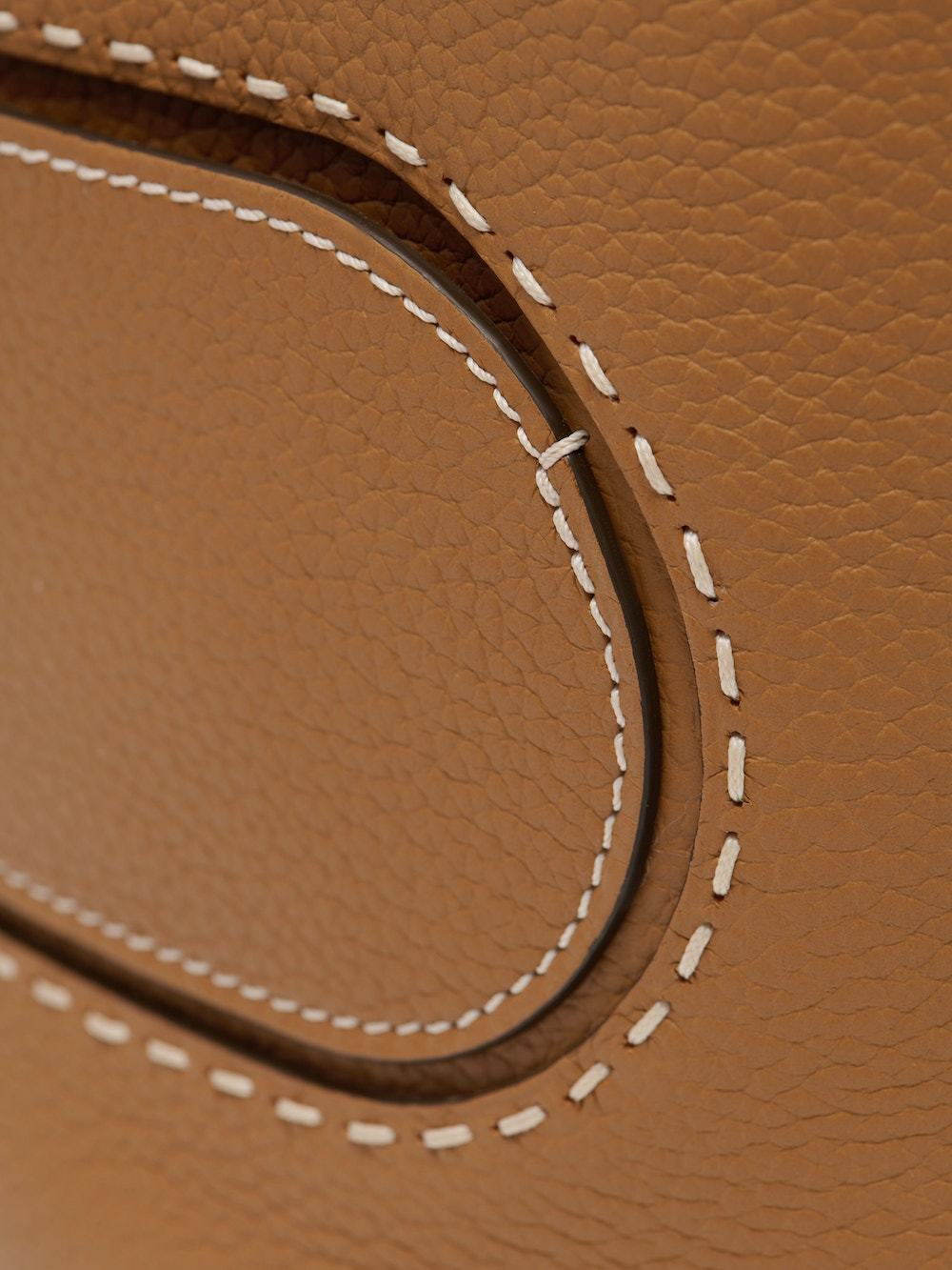 Delvaux Press The Button Handbag In Brown