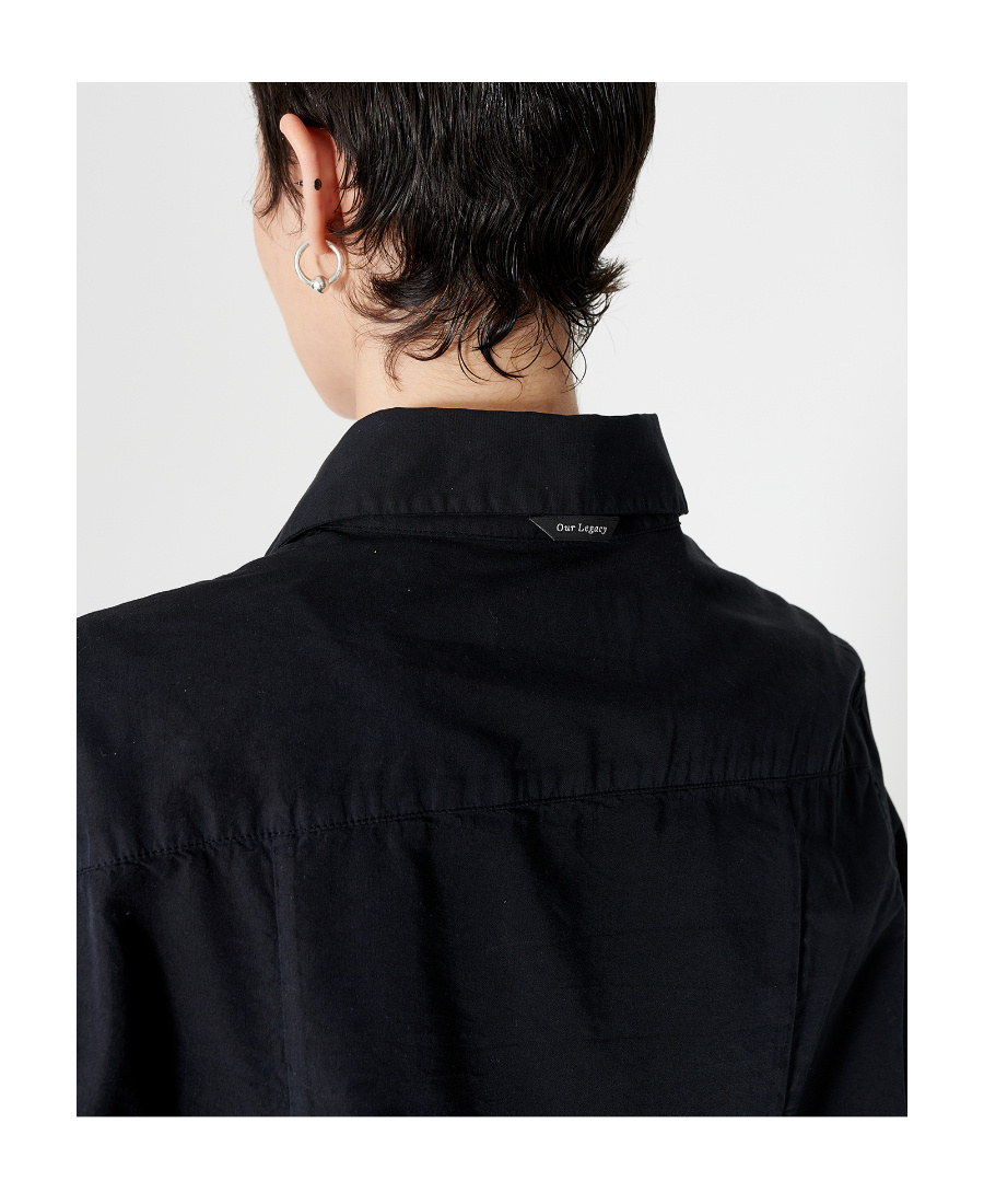 Our Legacy Oversized Long-sleeve Shirt In Black