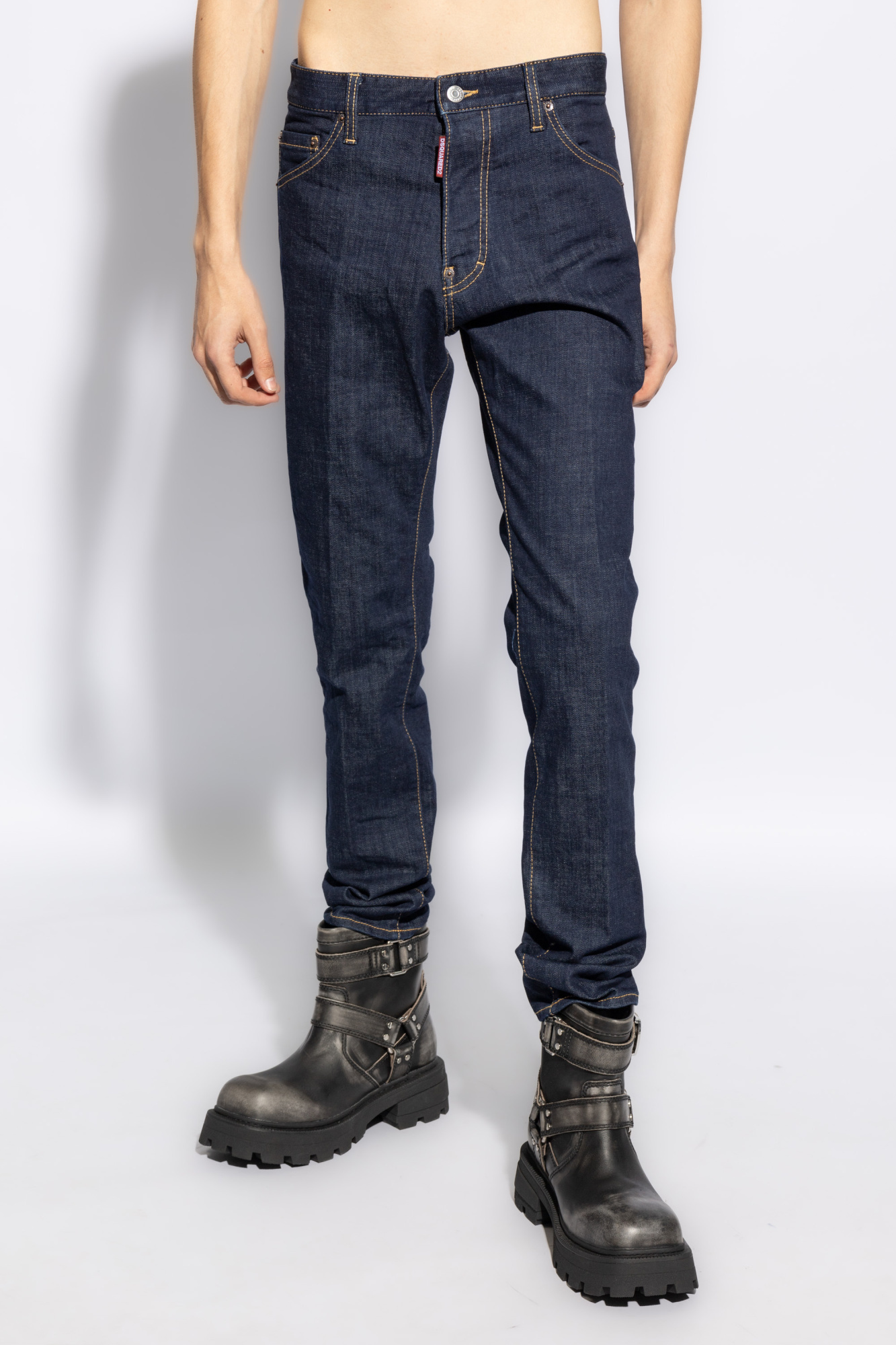 Dsquared2 Dsquared Men Cotton Jeans In Black