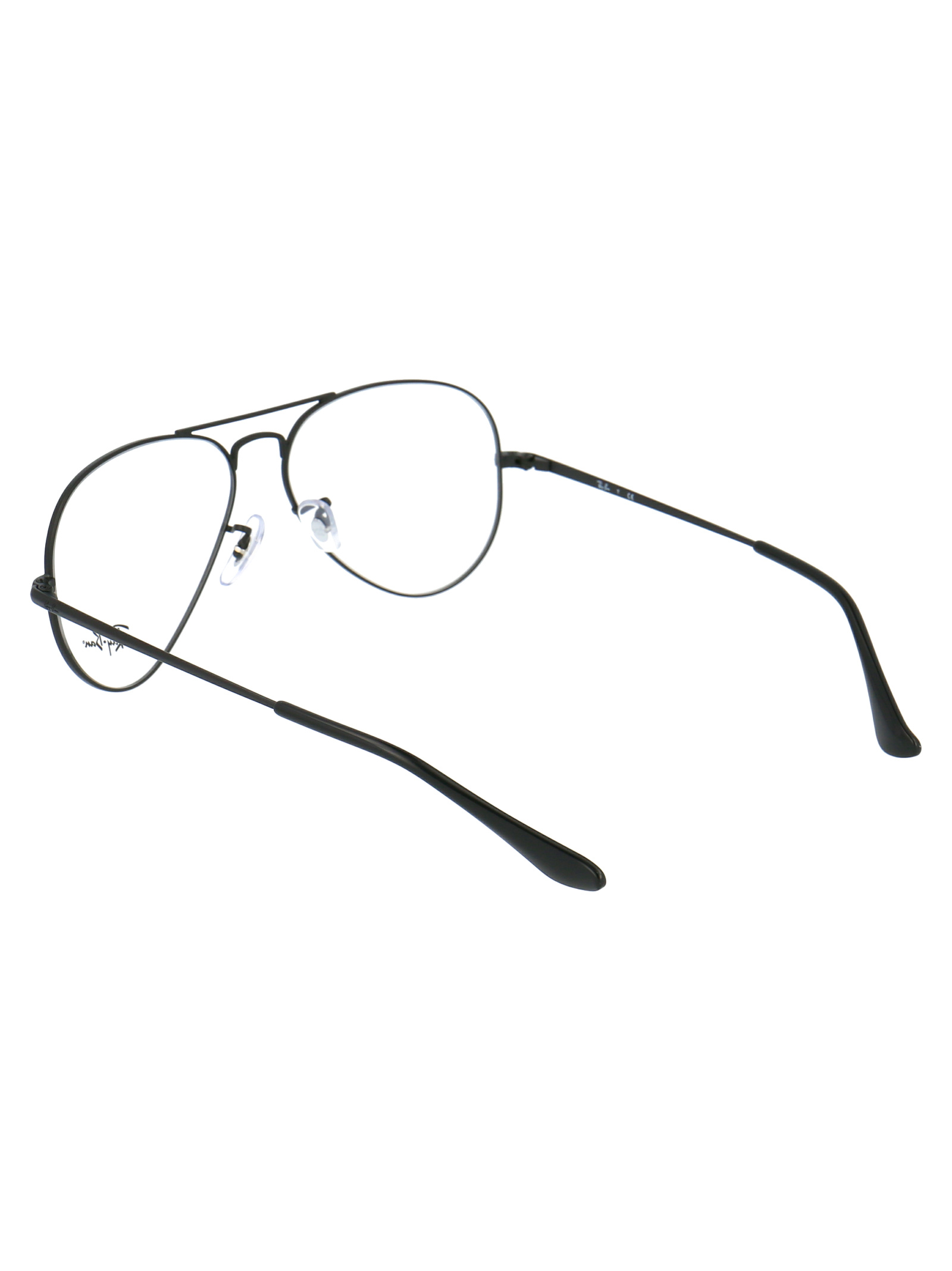 Ray Ban Oversized Round Frame Glasses In White