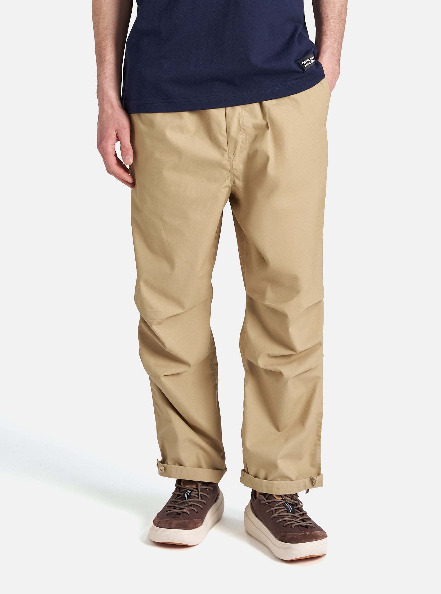 Universal Works Parachute Pant In Sand Recycled Polytech