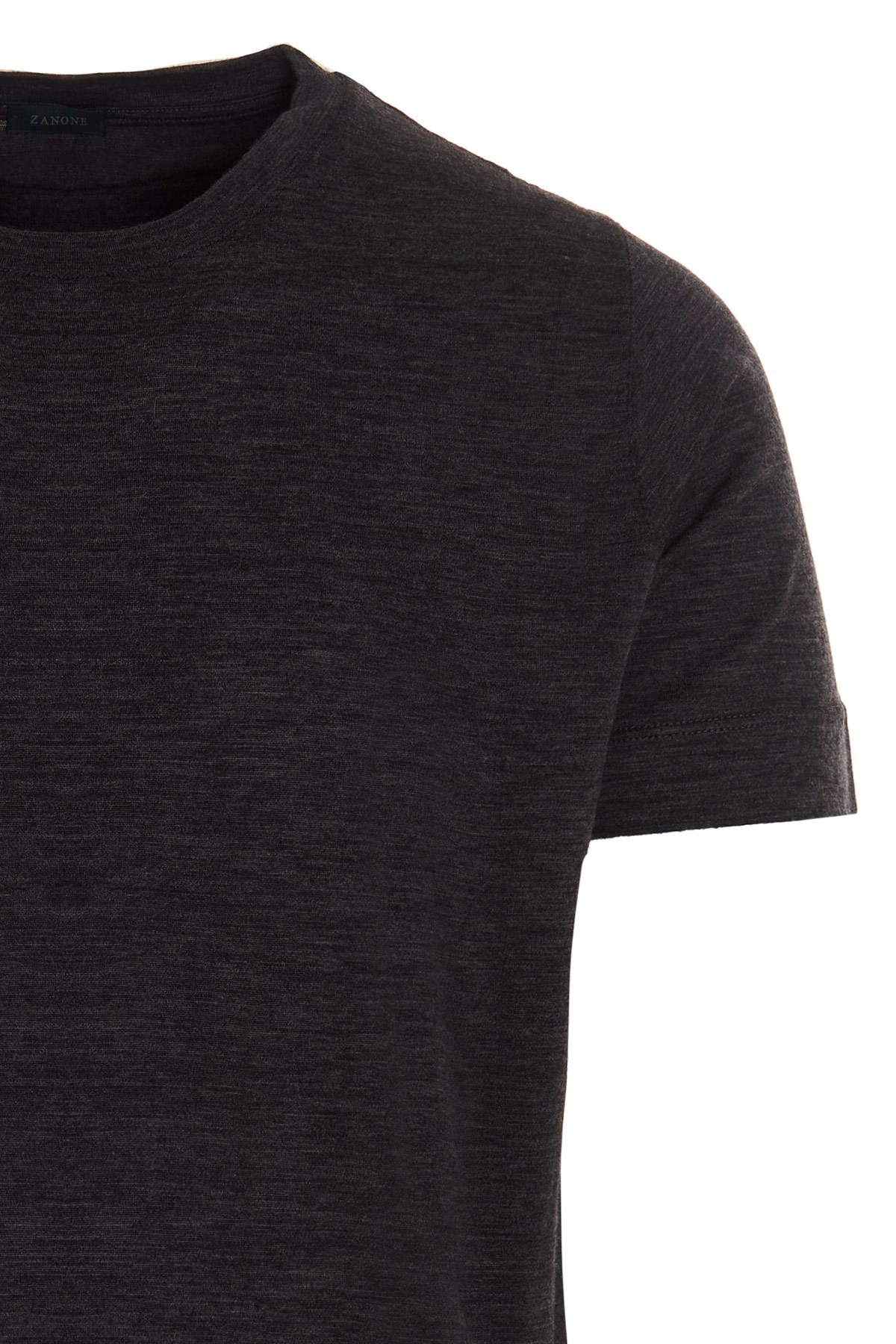 Zanone Printed Leisure T-shirt In Black