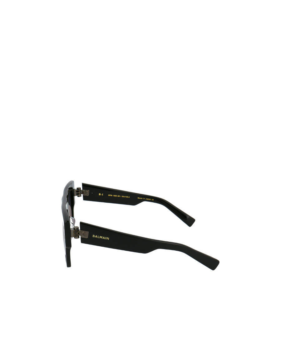 Balmain Logo Sunglasses In Gray