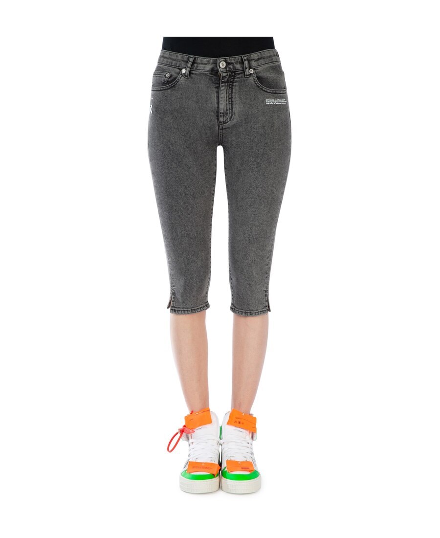 Off-white Denim Capri Trousers