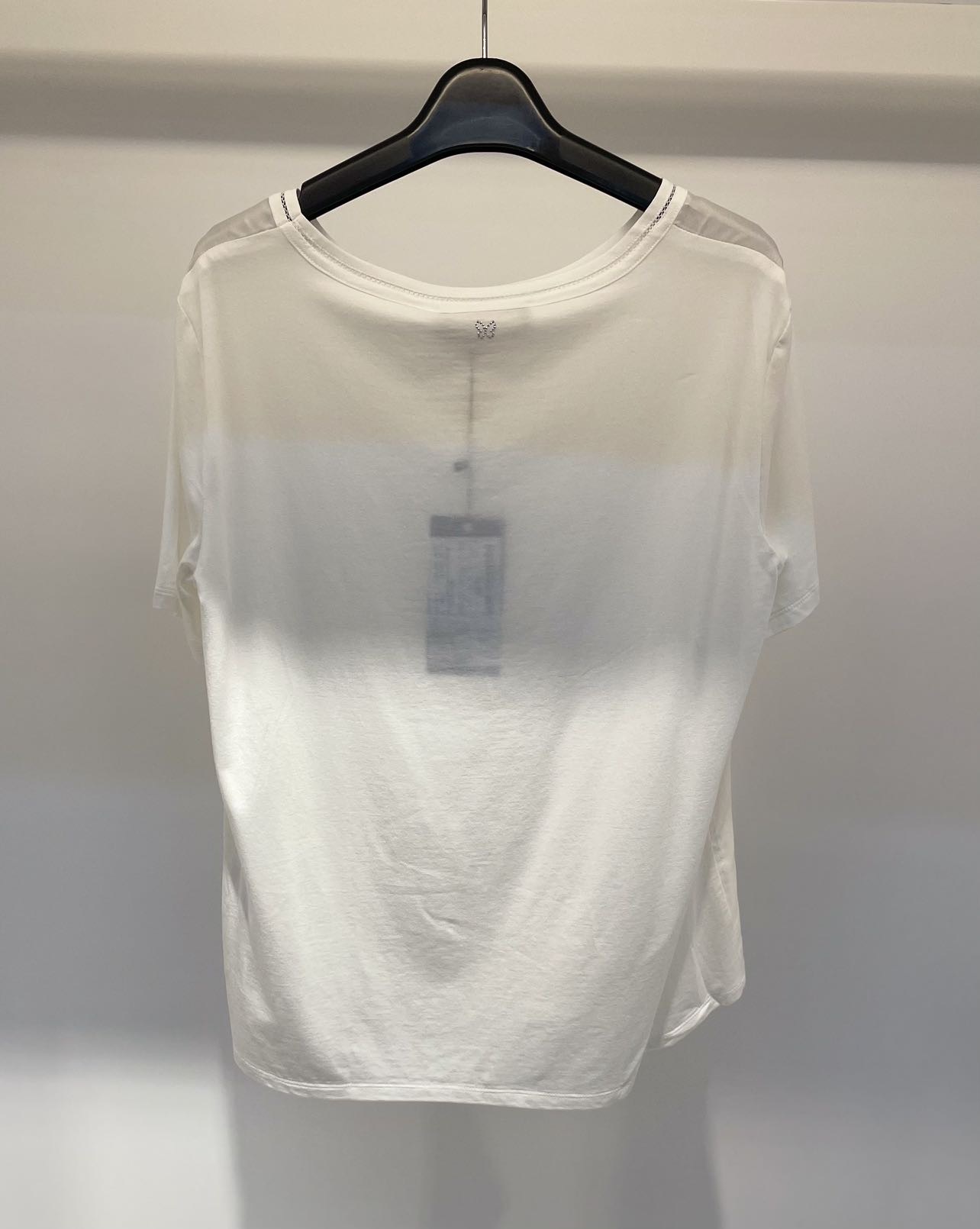 Weekend Max Mara Open-necked Black Shirt In White