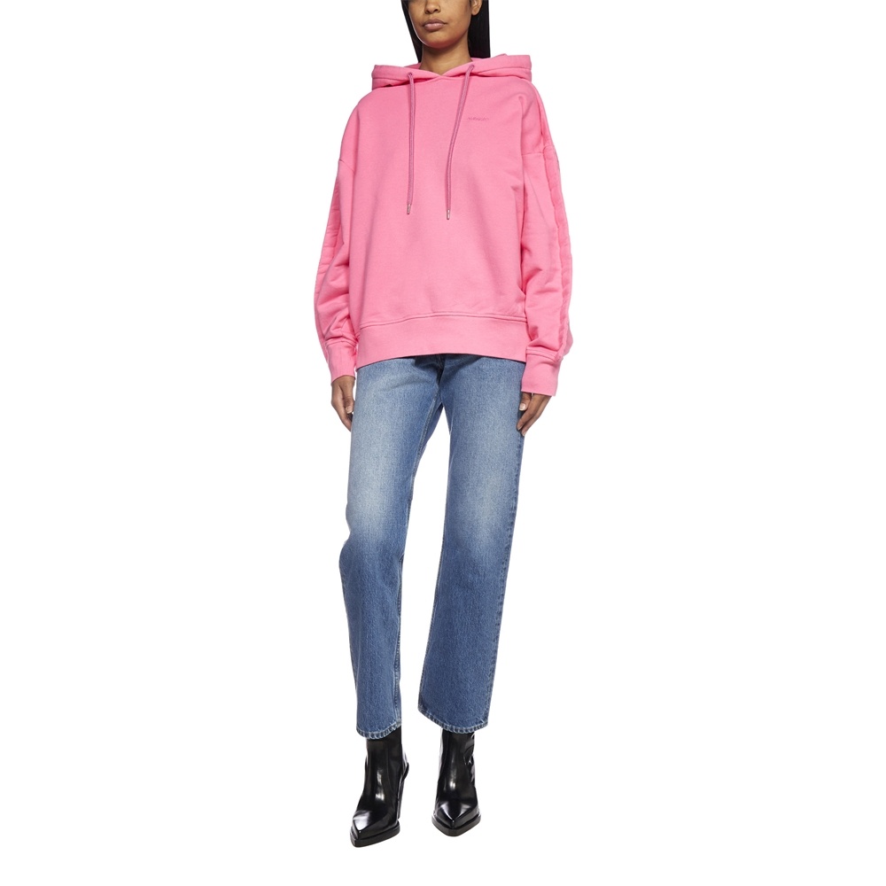 Ambush Logo Cotton Hoodie In Pink