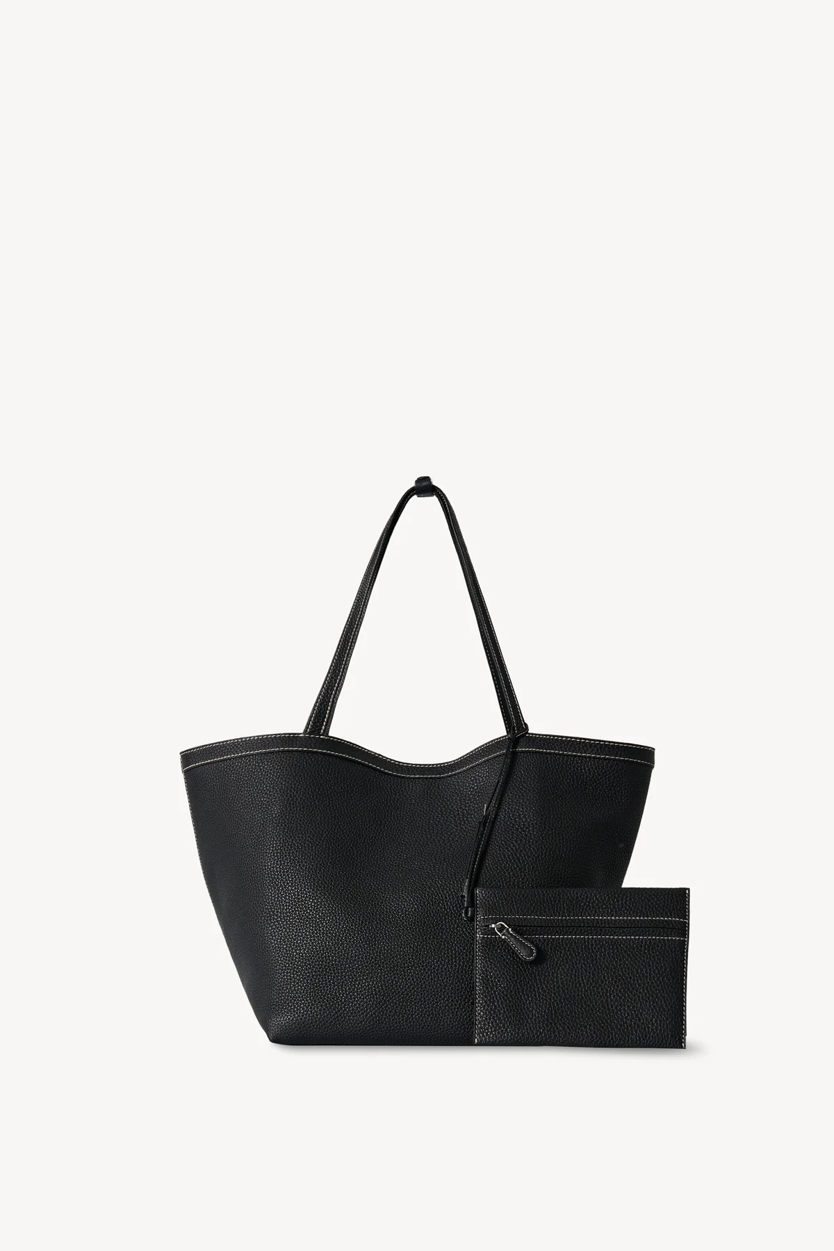 The Row Park Tote Three Stitch Bag In Leather