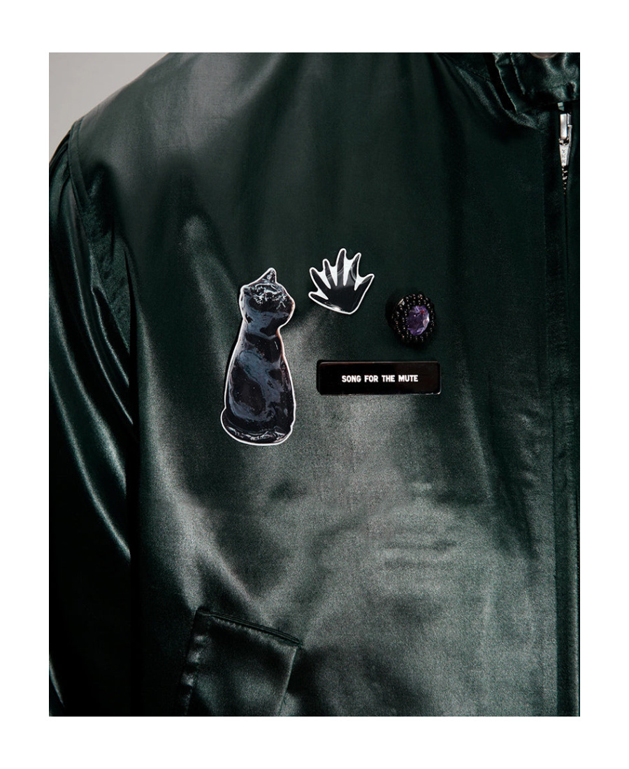 SONG FOR THE MUTE LOGO HIGH-NECKED CASUAL JACKET 