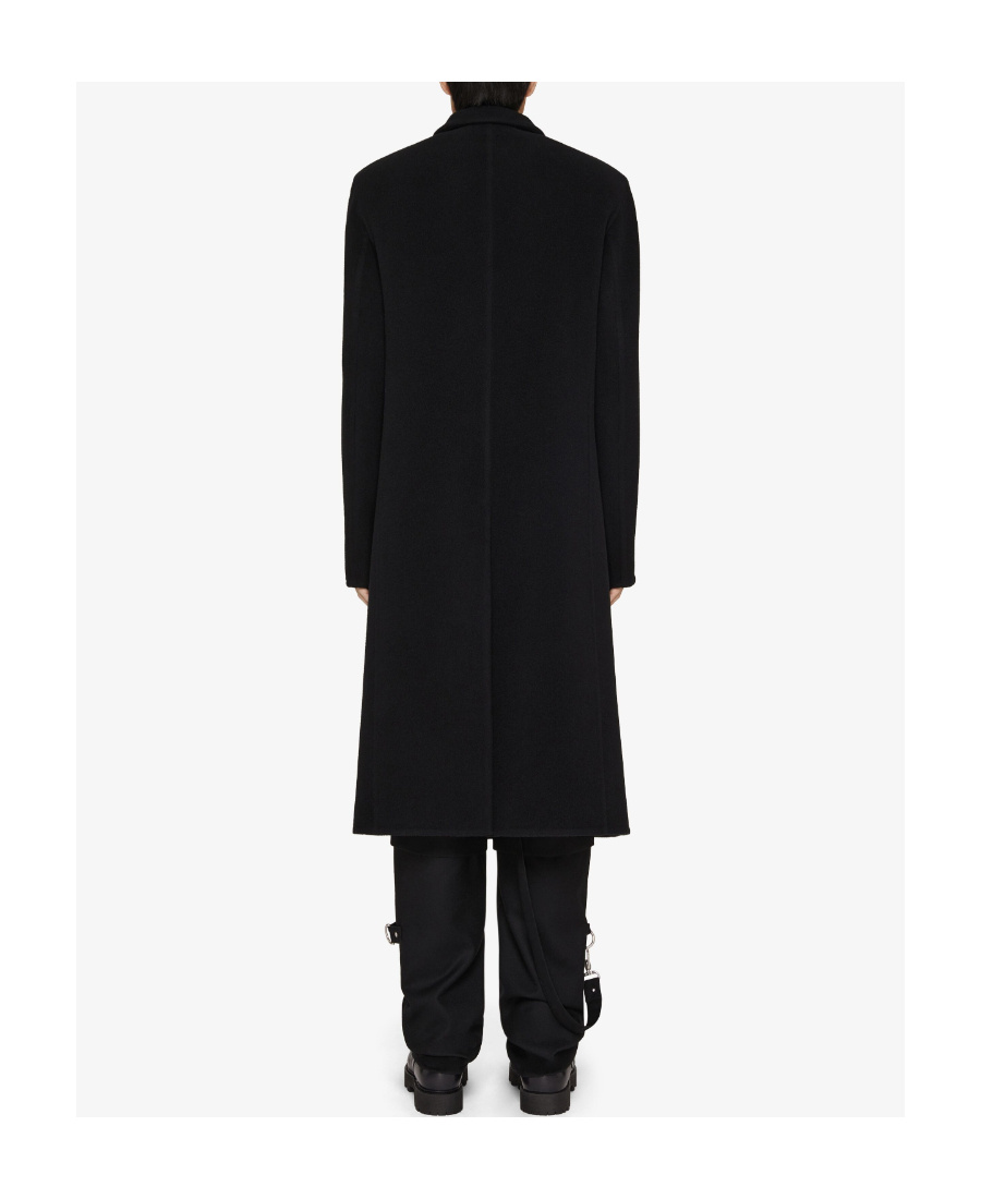 Givenchy Double-breasted Mid-length Coat In Black