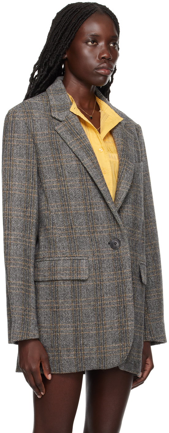 Isabel Marant Étoile Charly Single-breasted Wool Blazer In Black