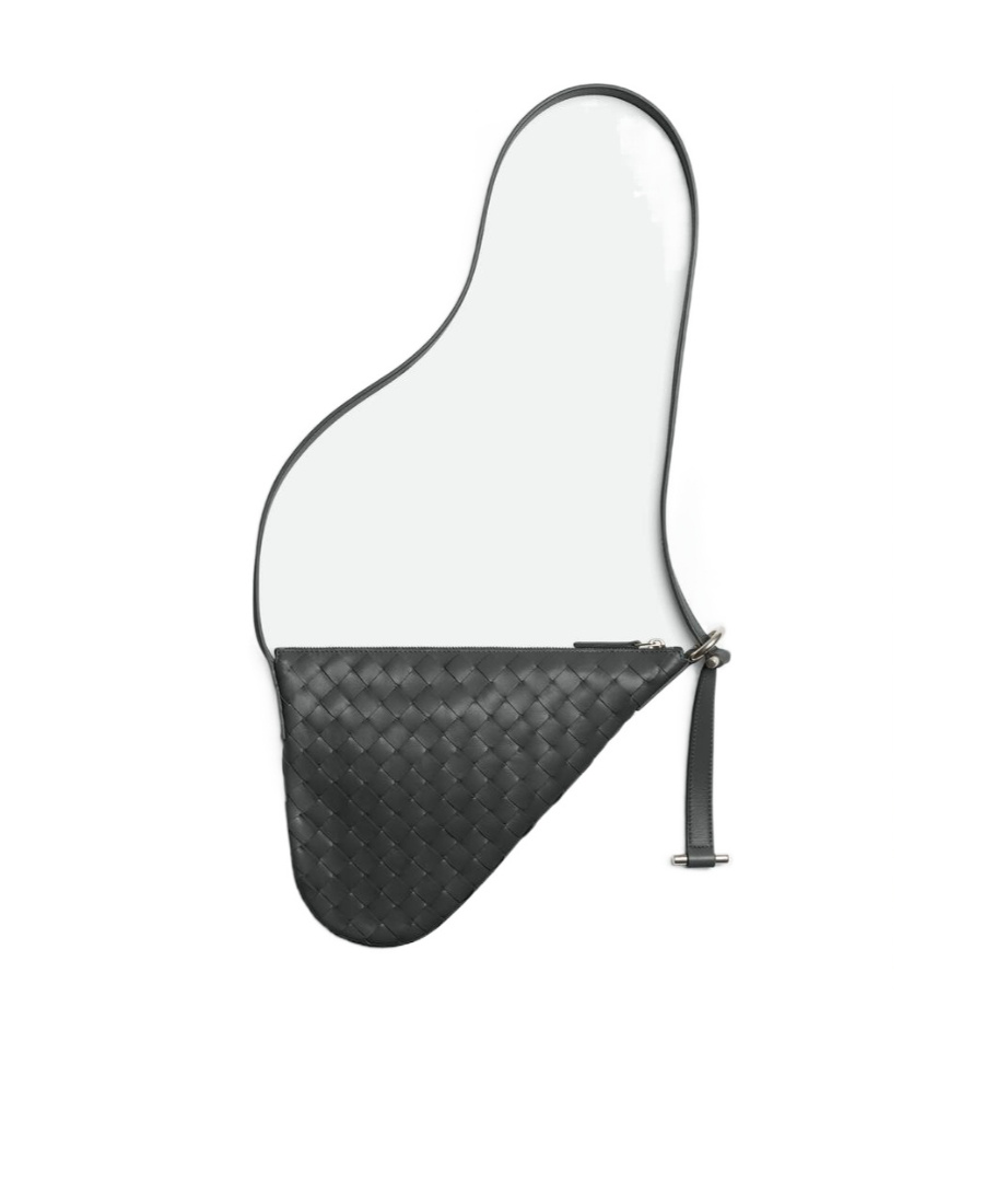 Bottega Veneta Small Virgule Crossbody Bag In White
