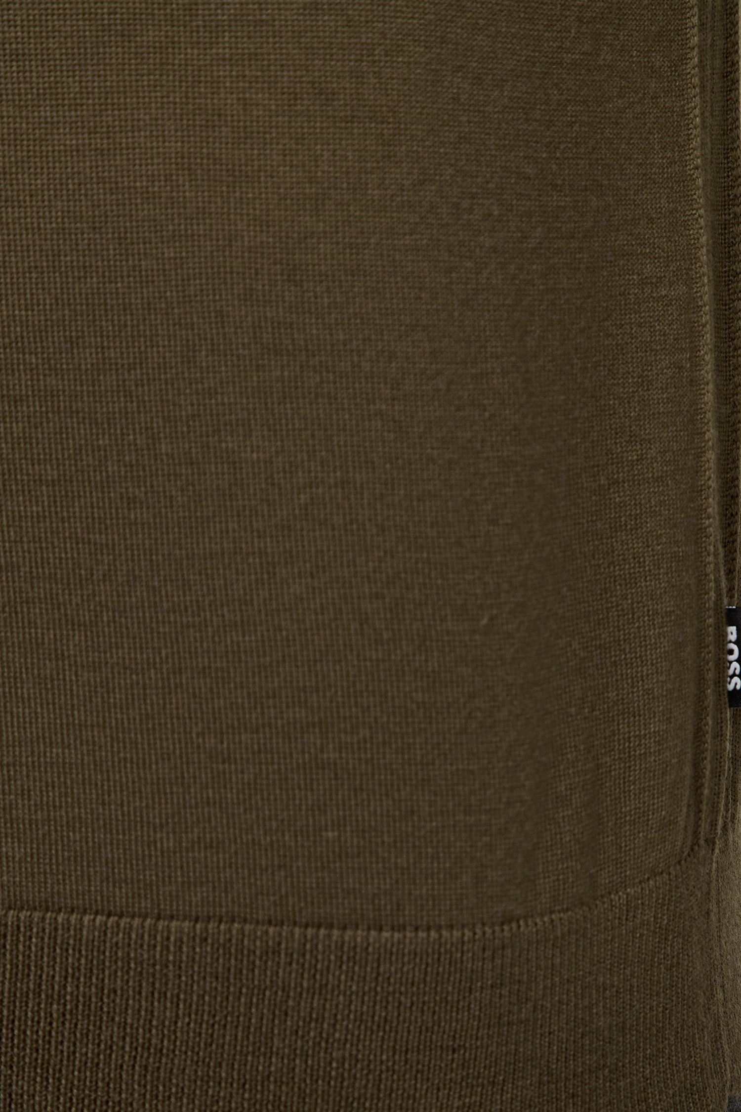 Hugo Boss Round-neck And Long-sleeved Sweater In Green